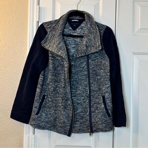 TOMMY HILFIGER Athluxe Asymmetrical Full Zip Athletic Jacket Women Size M Pocket